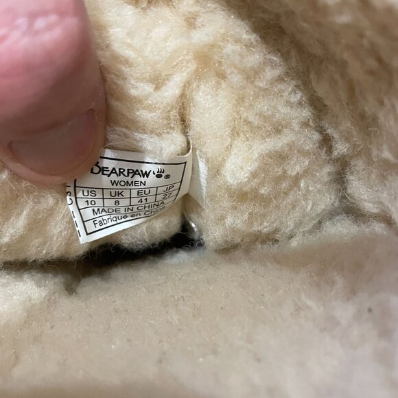 Bearpaw Emma Short Boots Women's Size 6 Wool Blend Lining Gray Color Winter Cozy - Picture 6 of 9